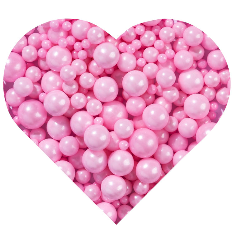 Pink Pearl Sprinkles for Cake Decorating (4.6 Ounce)