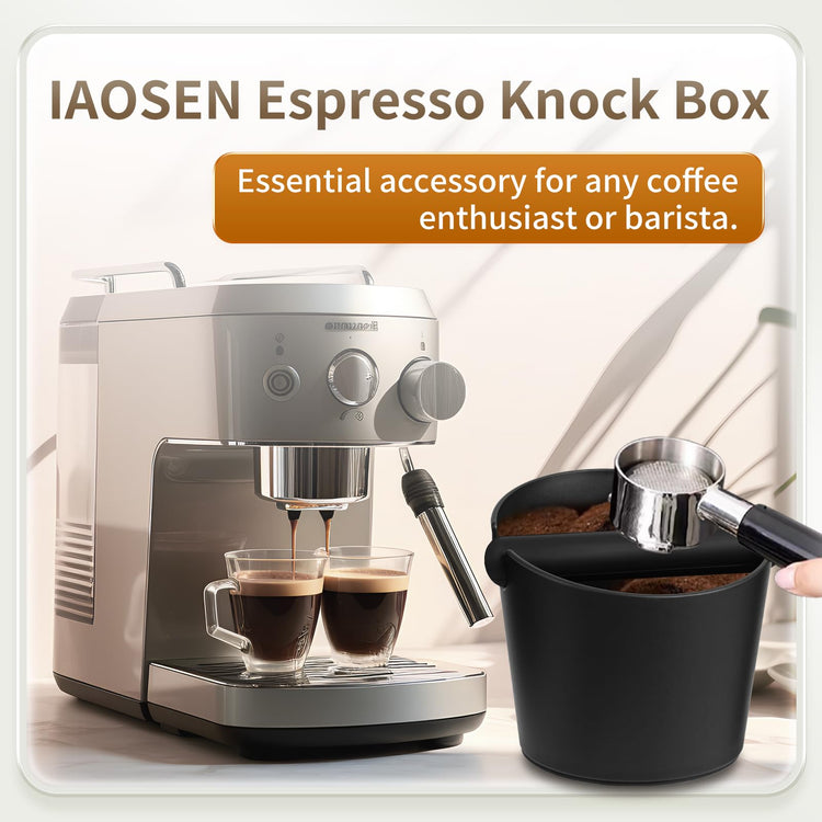 6.3Inch Knock Box Large Espresso Knock Box Shock