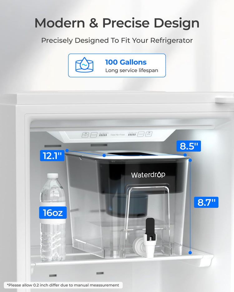 WFD-22L-A Alkaline Water Filter Dispenser, Large 40-Cup, Black