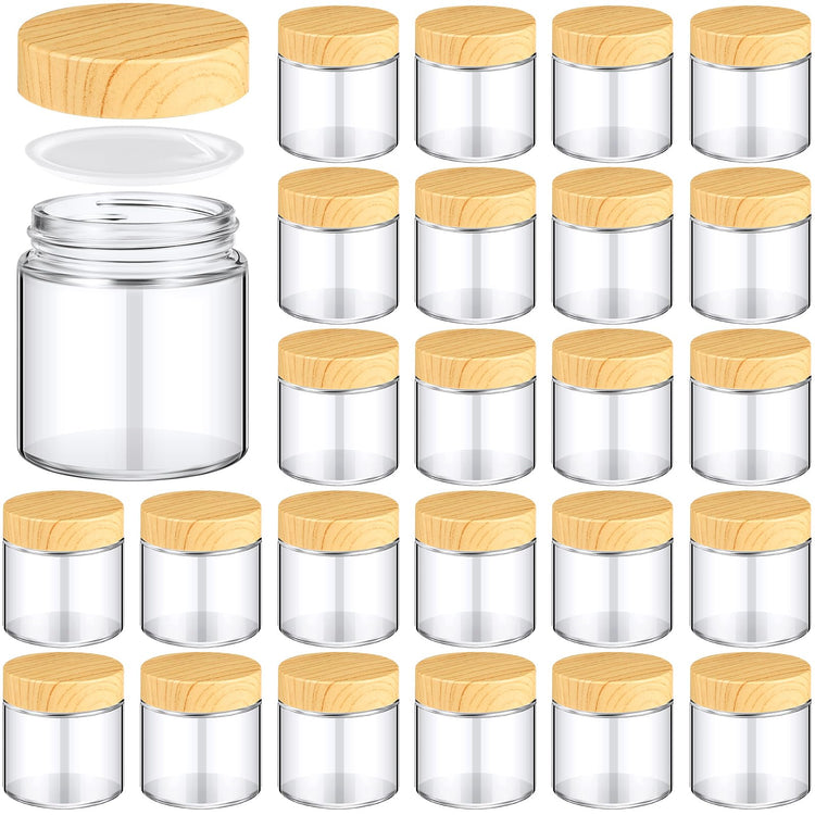 24 Pcs Glass Cosmetic Jars Empty (24 Count)