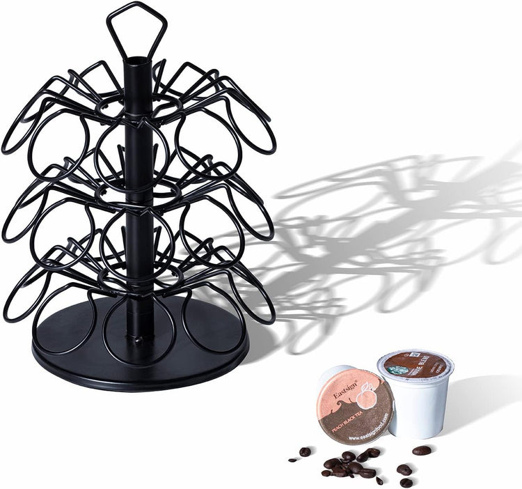 Rice rat K-Cup Storage Coffee Capsules Pod Holder Carousel Capsule Display Storage for k-cup(27pods-3tiers)