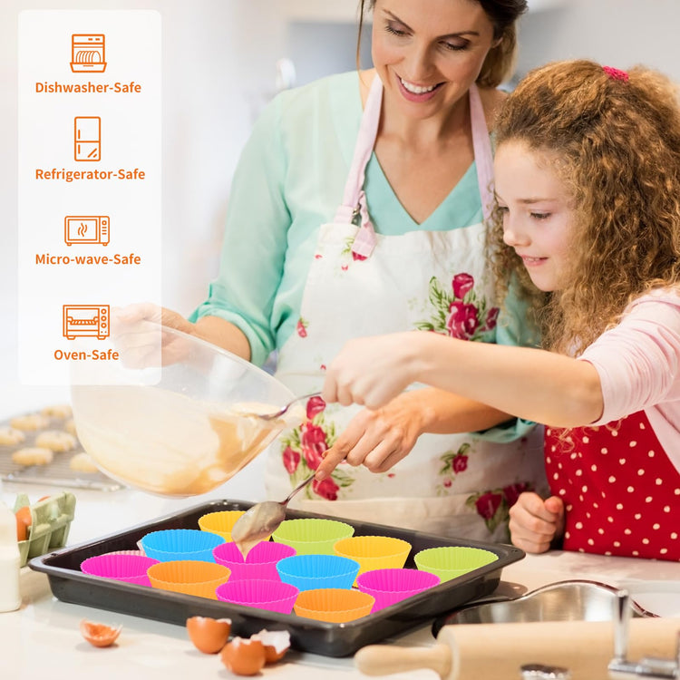 60PCS Silicone Lunch Box Dividers (60 Count)