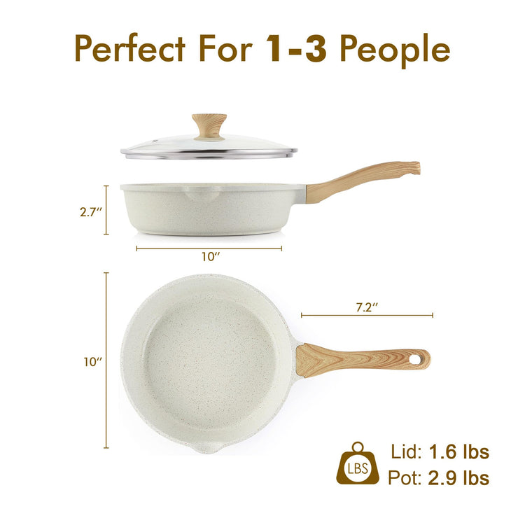 Nonstick Ceramic Saute Pan 10 Inch