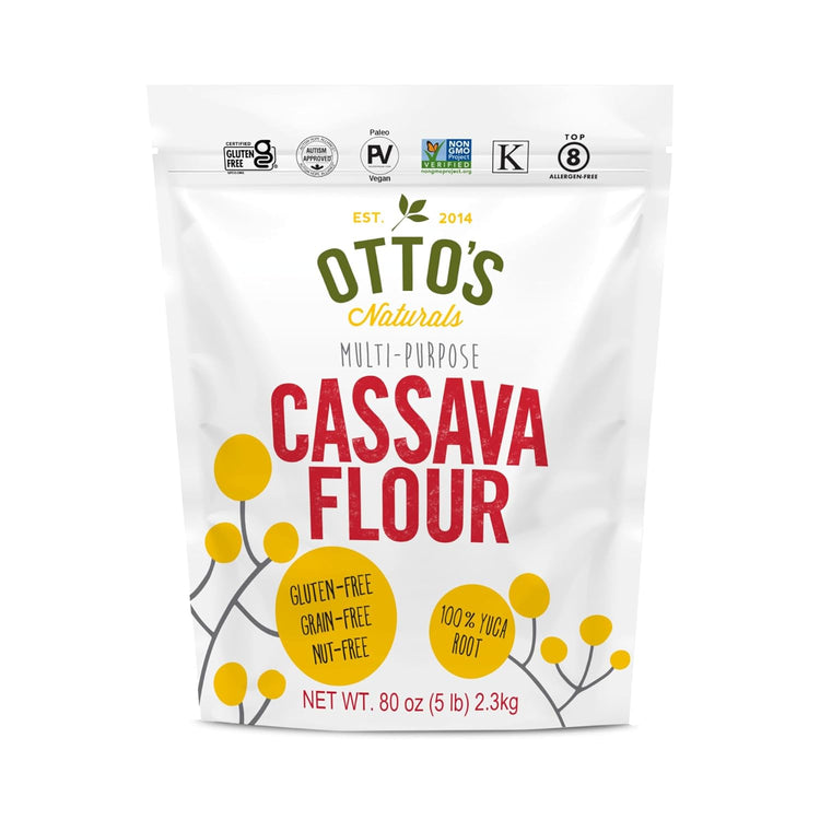 Otto's Naturals Multi-Purpose Cassava Flour, Non-GMO, Gluten-Free, Grain, Nut and Gum-Free, 1-to-1 Wheat Alternative, Paleo, AIP, 5 lb - Nestoria