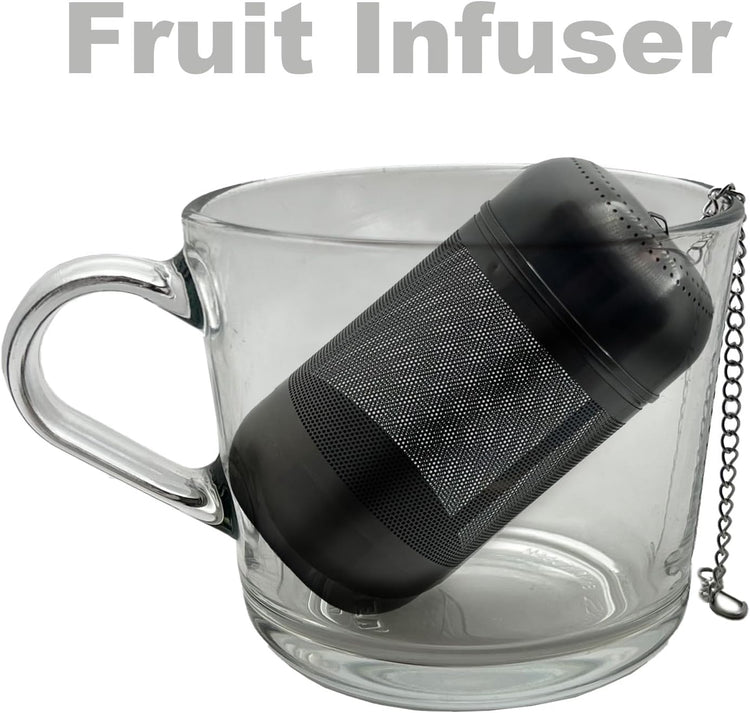 316 Stainless Steel Ion-Plated Fruit Infuser Insert &Tea Infuser for Loose Leaf,Compatible with Stanley,Hydro Flask,Iron Flask, Takeya,ThermoFlask,Reusable Filter for Herbs, Lemon, Cucumber