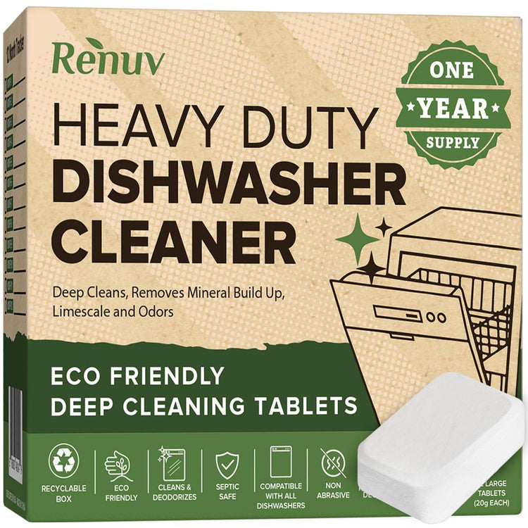 Heavy Duty Dishwasher Cleaner & Deodorizer (12 Count)