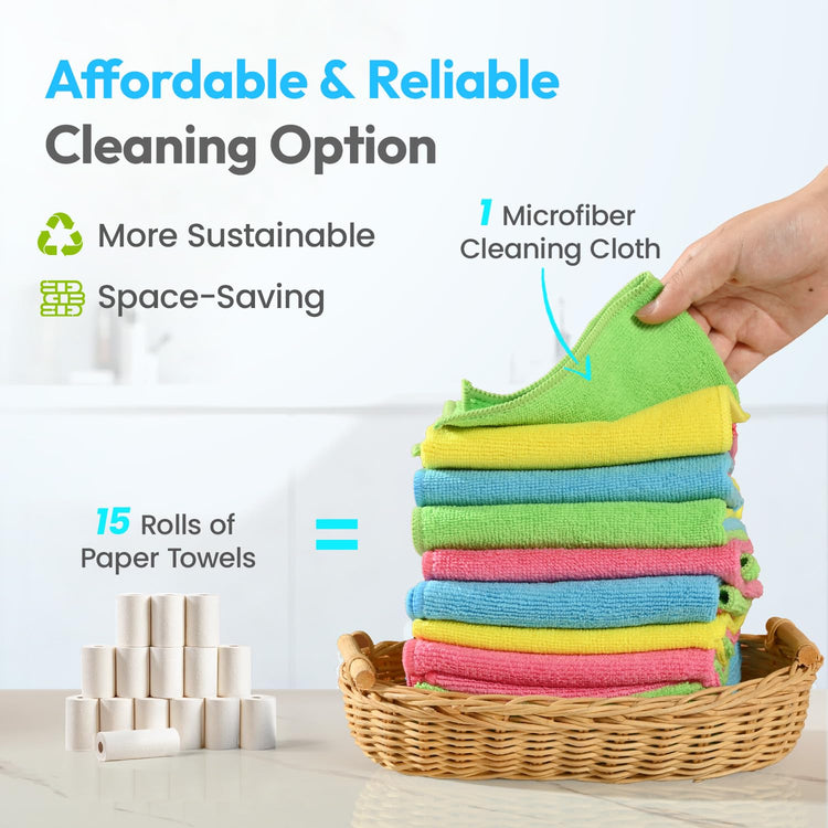 Microfiber Cleaning Cloth (12 Count)