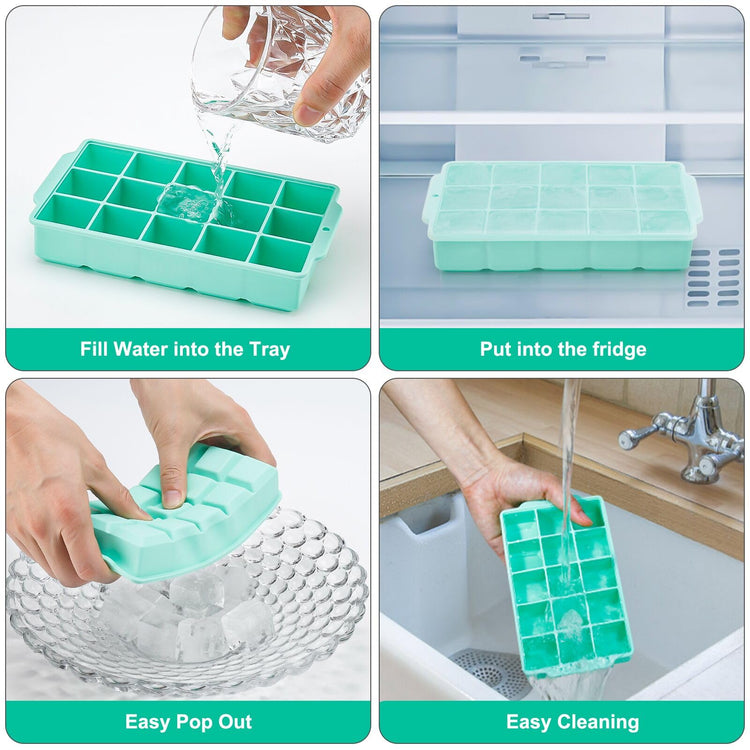 Silicone Ice Cube Tray (2 Count)