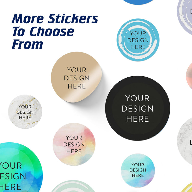 Custom Vinyl Stickers Your Image (100 Count)