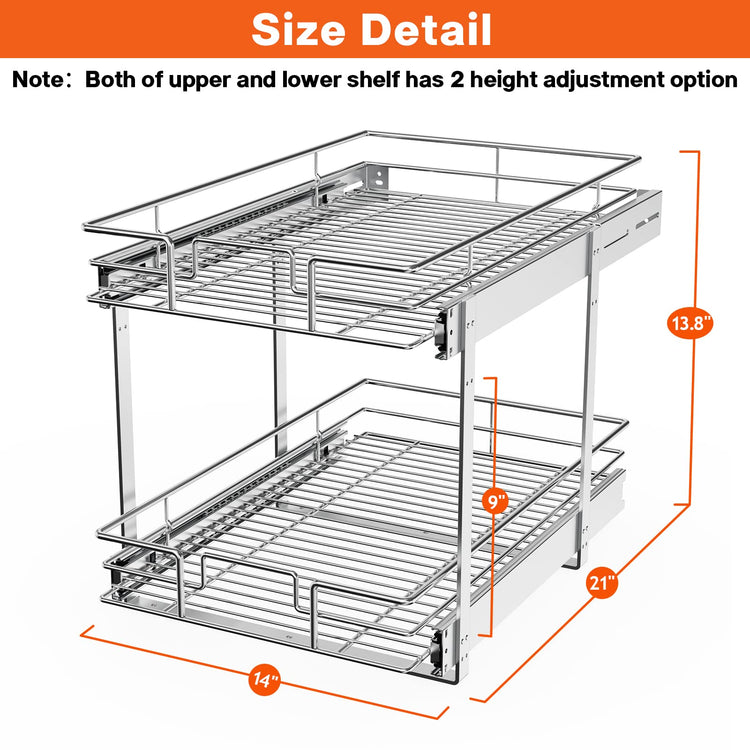 Individual Pull Out Cabinet Organizer