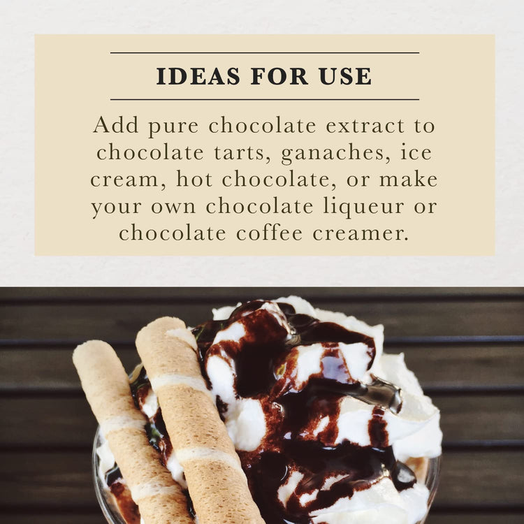 Pure Chocolate Extract for Baking (4 Fl Oz)