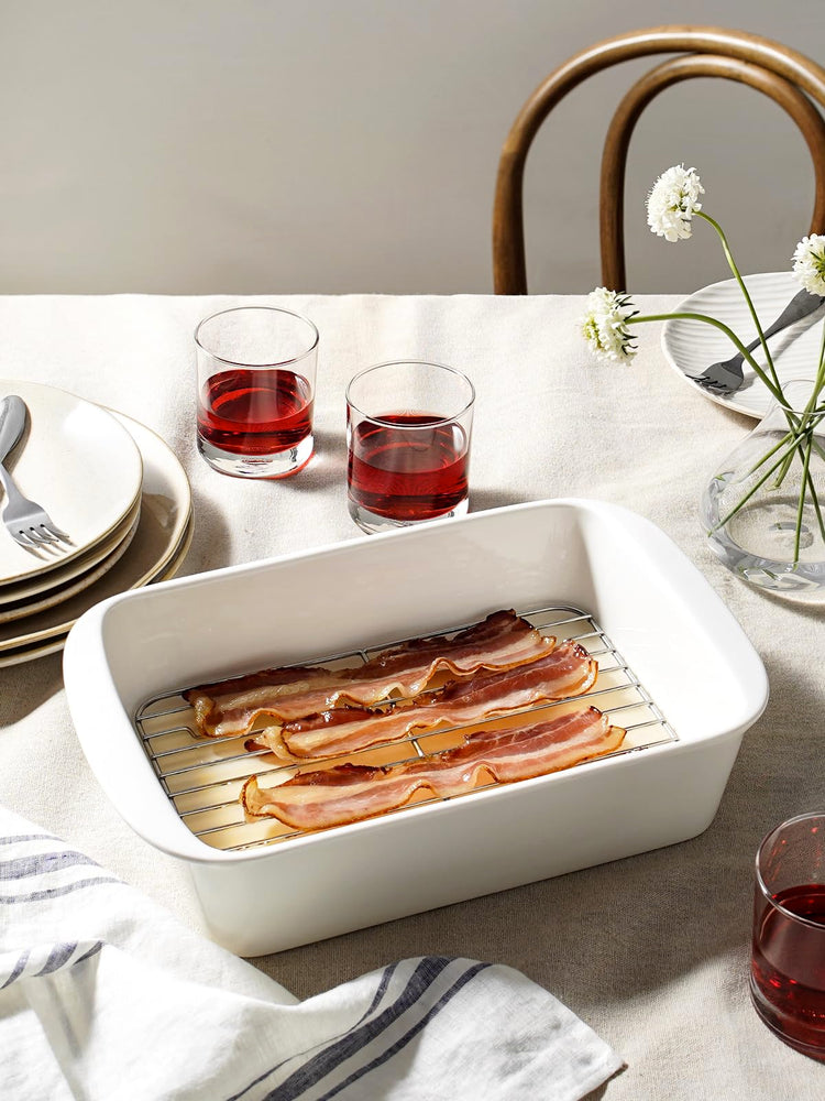Ceramic Casserole Dishes for Oven with 304 Racks (3 Count)