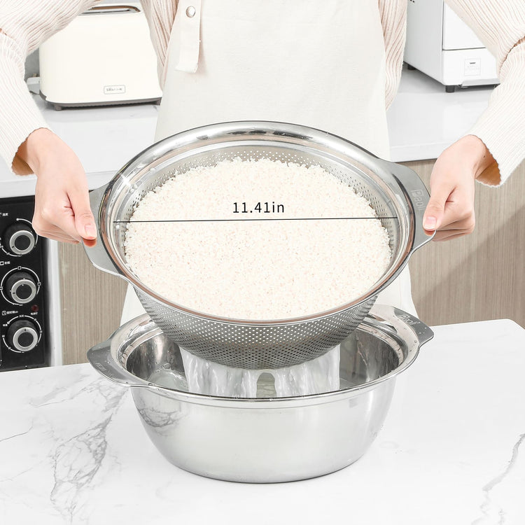 304 Stainless Steel Fine Mesh Colander Set