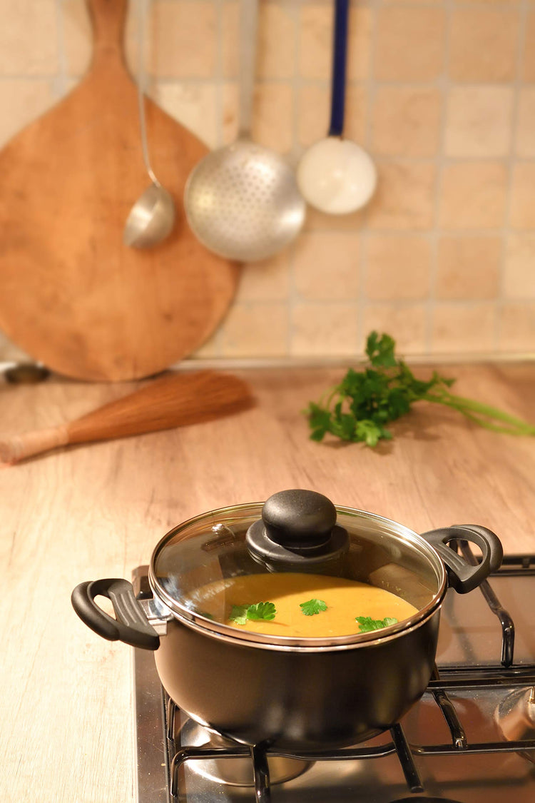 Italia Linea 30 Non Stick Dutch Oven with Glass Lid