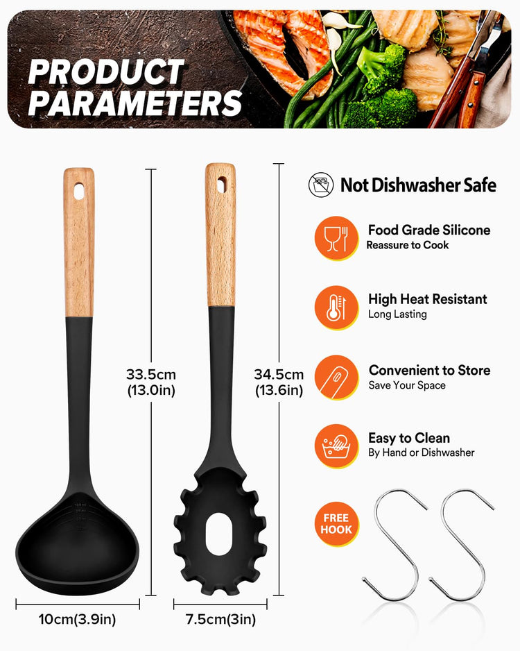 Kitchen Pasta Fork and Ladle Set (2 Count)