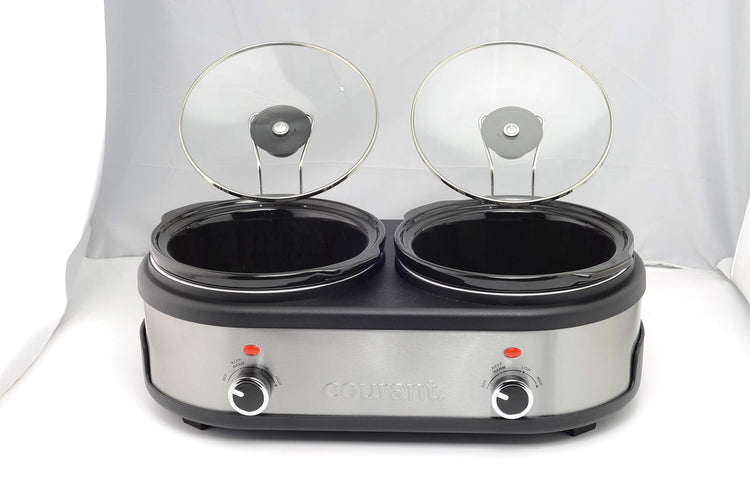 Double Slow Cooker 2.5 Quart Crock each