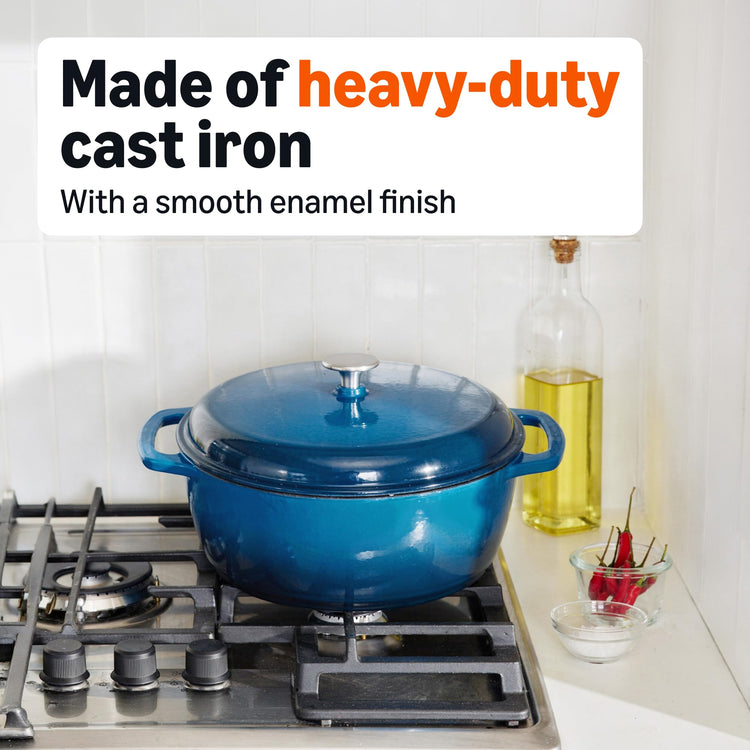 Enameled Cast Iron Dutch Oven Pot with Lid
