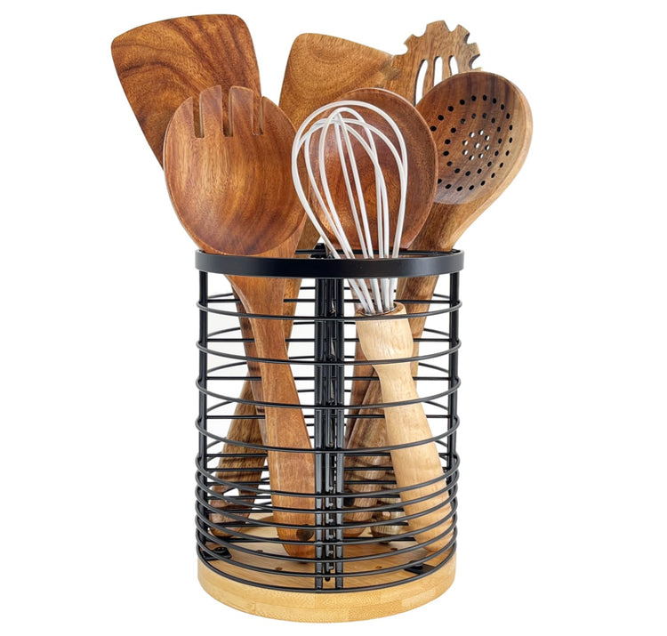 7.2â Kitchen Utensil Holder with Removable Dividers