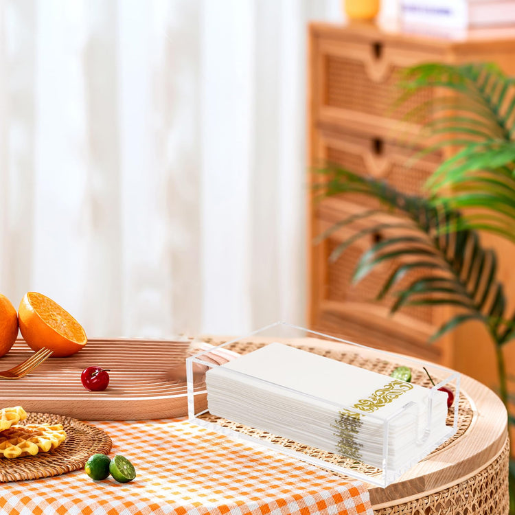 2 Pack 0.12 Thickness Clear Napkin Holder