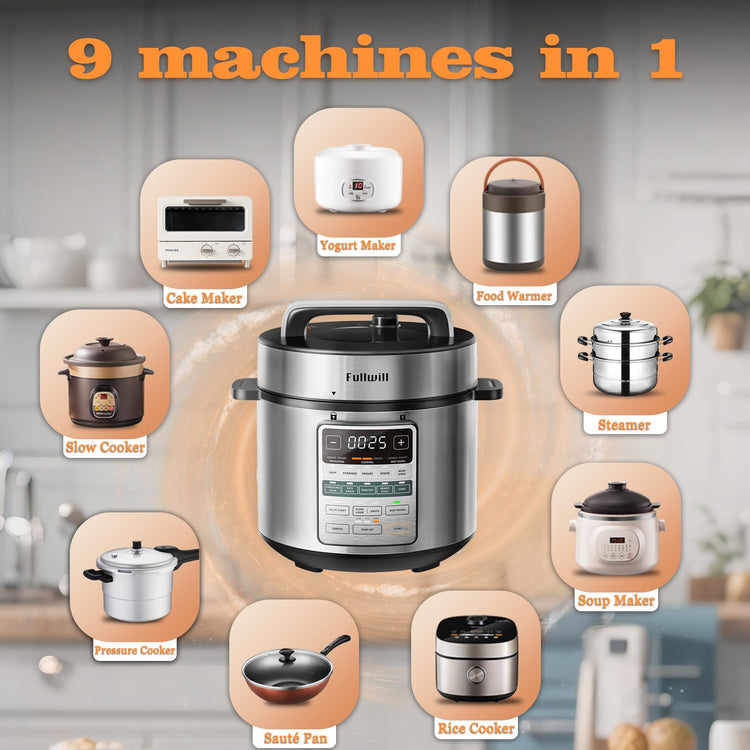 Electric Pressure Cooker 6QT Dual Pots
