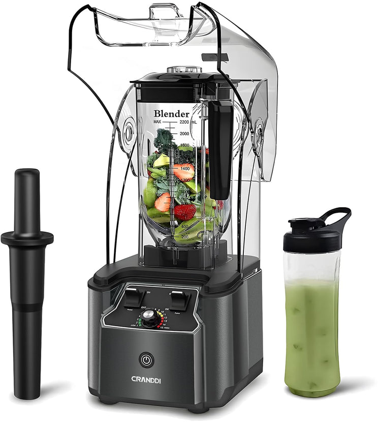Quiet Commercial Blender with Soundproof Shield