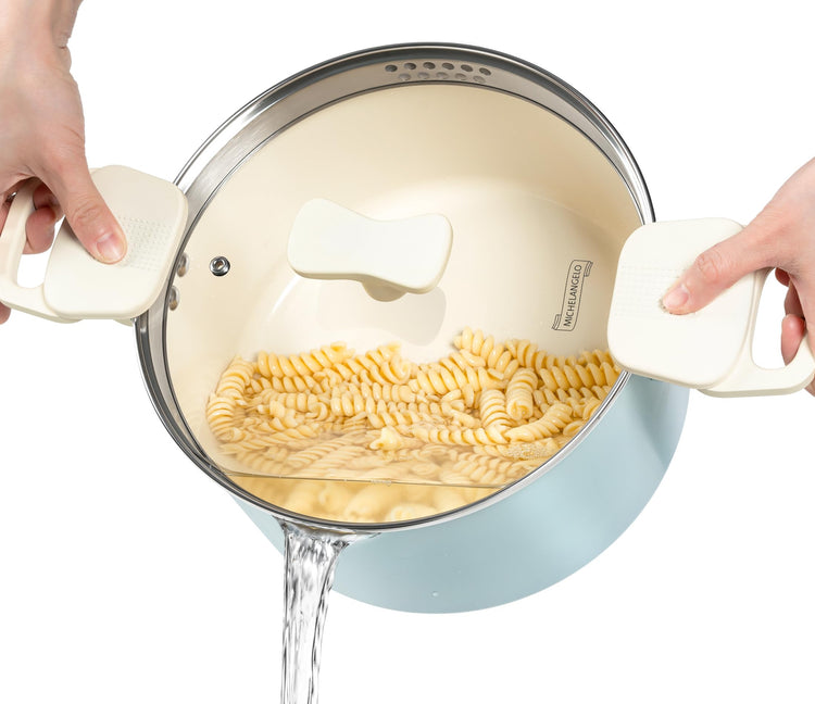 6 Qt Ceramic Nonstick Pasta Pot with Strainer Lid