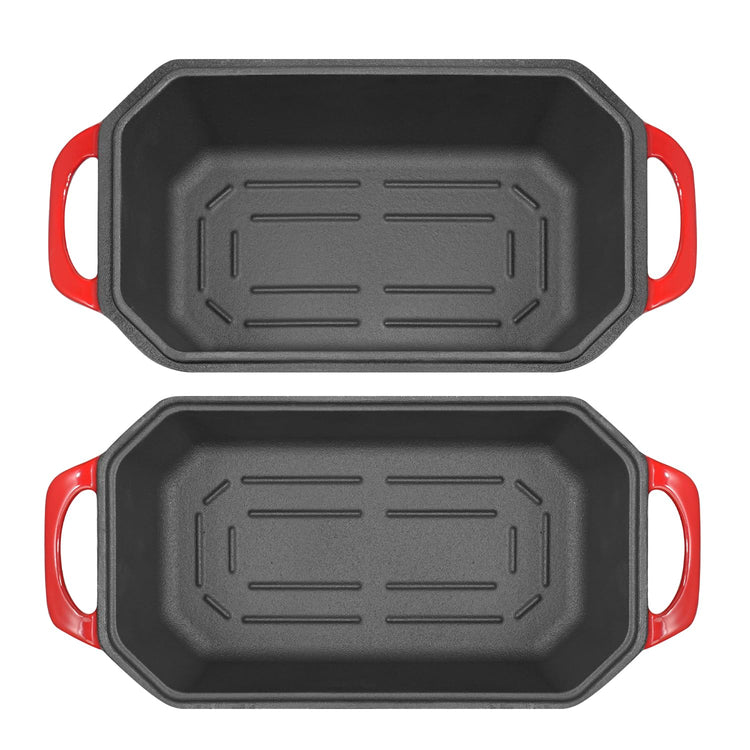 Bread Pan Cast Iron Loaf Pan with Lid Bread Loaf Pan 8.5x4.5 Inch Loaf Pan Enameled Cast Iron Sourdough Loaf Pan