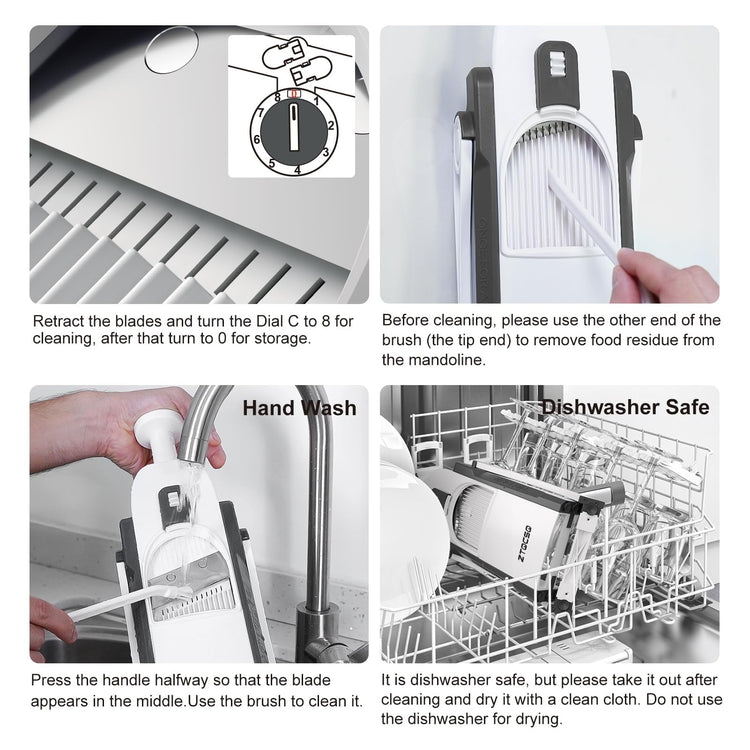 Safe Mandoline Slicer for Kitchen