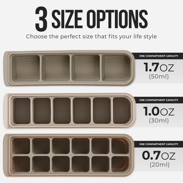 0.5 oz 12 Sections Silicone Ice Cube Freezer Tray with Lid