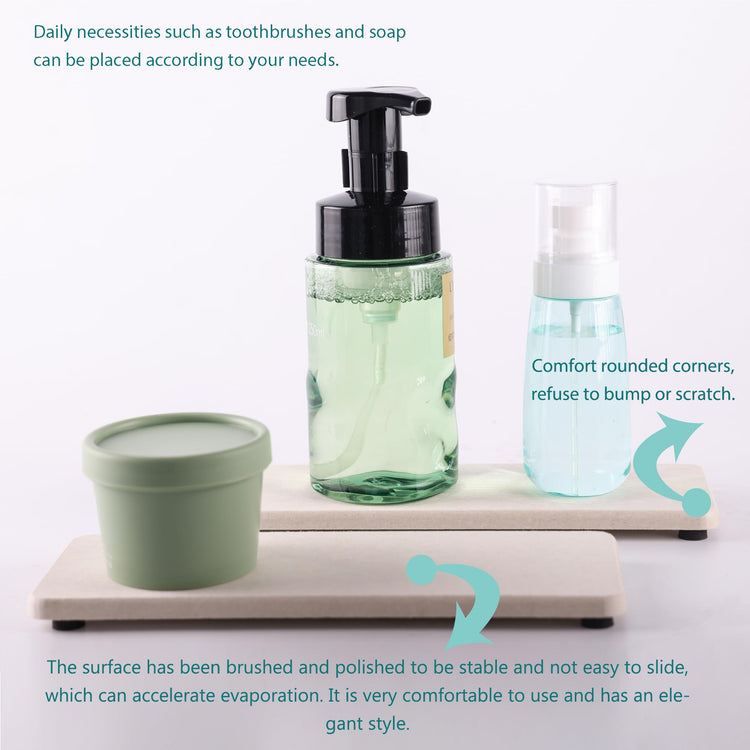 2 Pcs Sink Stone Soap Trays (2 Count)