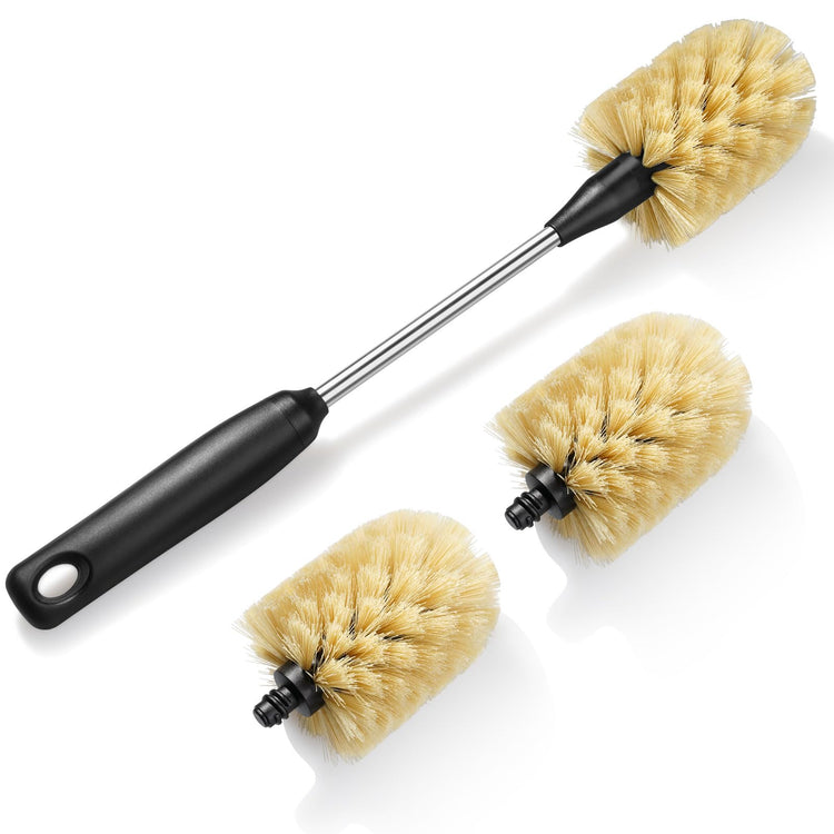 Bottle Cleaning Brush with 2 Replaceable Heads