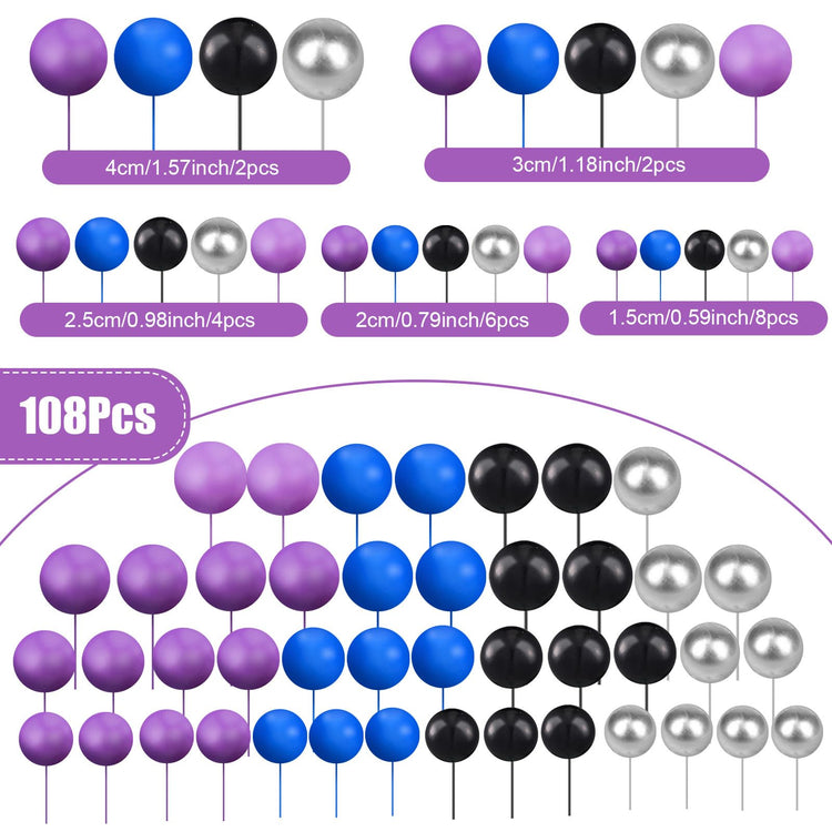 Balls Cake Topper (108 Count)