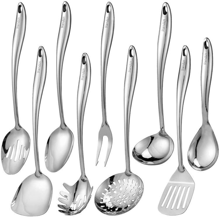 304 Stainless Steel Kitchen Utensil Set (9 Count)
