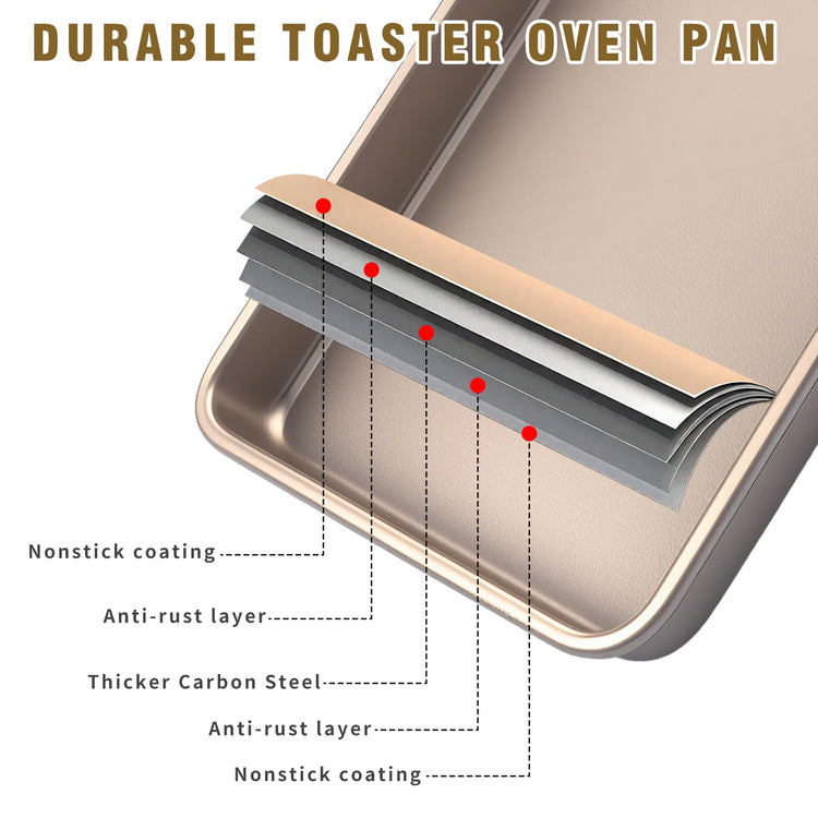 Toaster Oven Pans Set of 2 (2 Count)