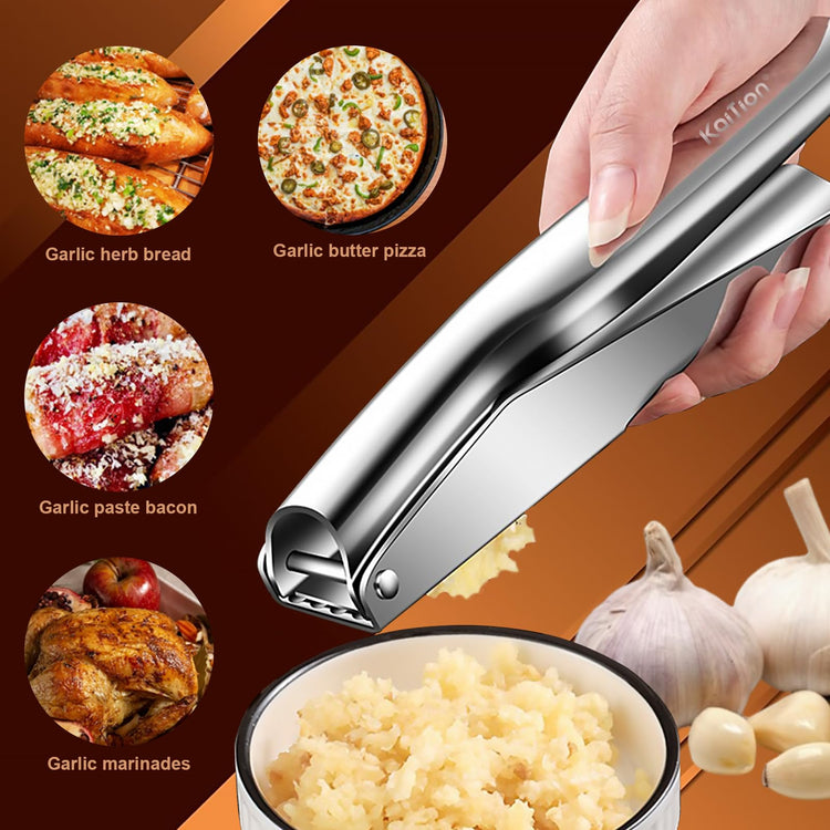 Stainless Steel Garlic Press