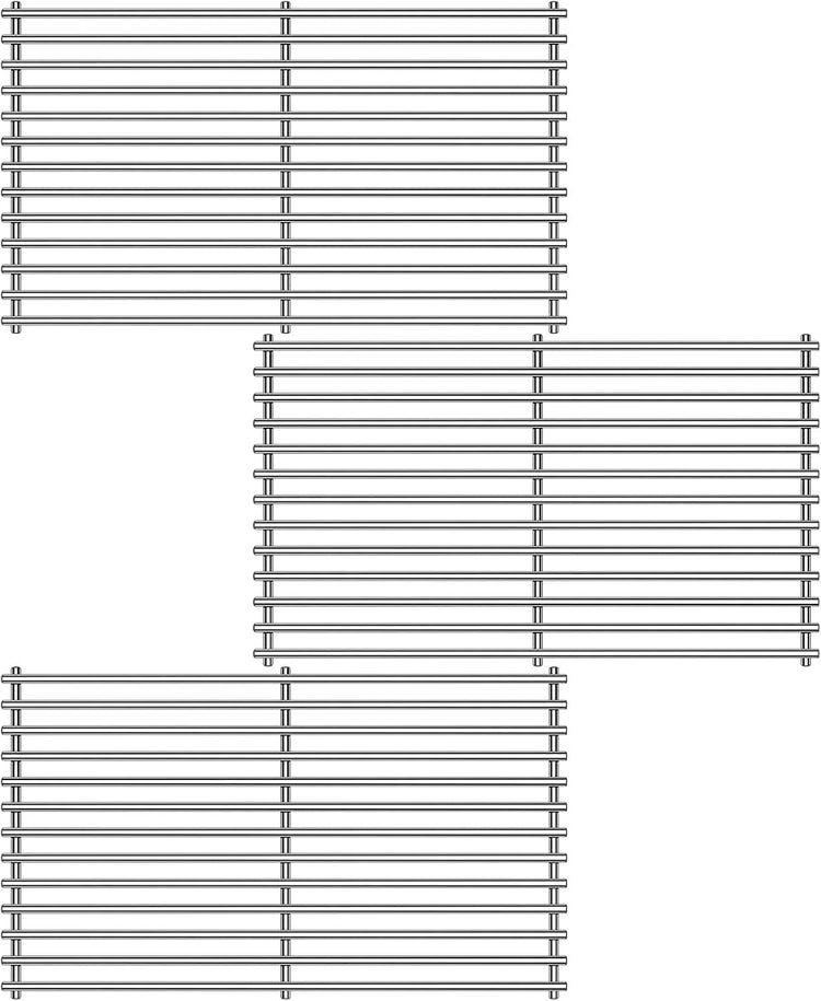 Kalomo Stainless Steel Grill Grates Grill Replacement Parts for BBQ Backyard Grill BY14-101-001-099 GBC1440WRSB-C GBC1449WBS-C GBC1449WRS-C, Uniflame GBC1030WRS-C GBC1134WRS Cooking Grids Accessories
