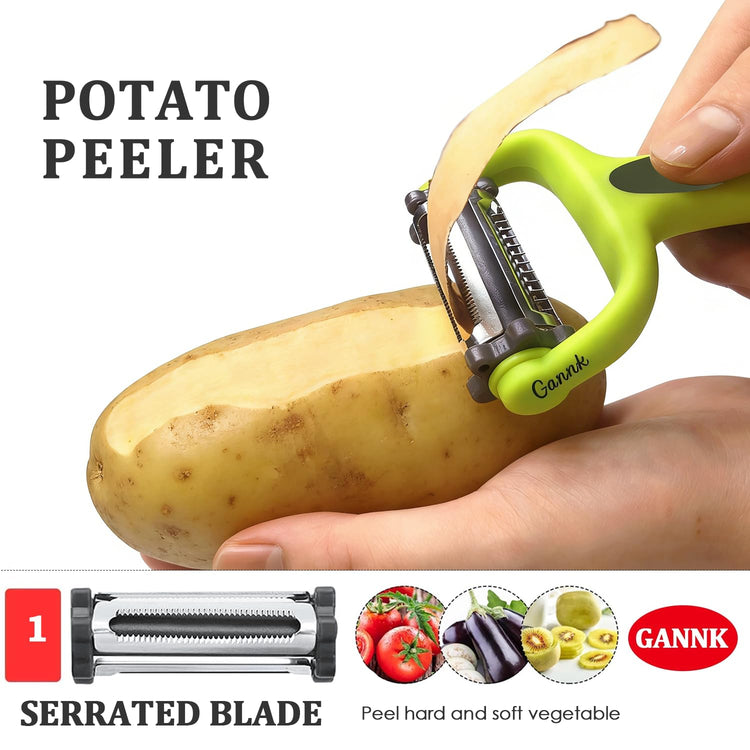 Potato Apple Vegetable Peelers for Kitchen (2 Count)