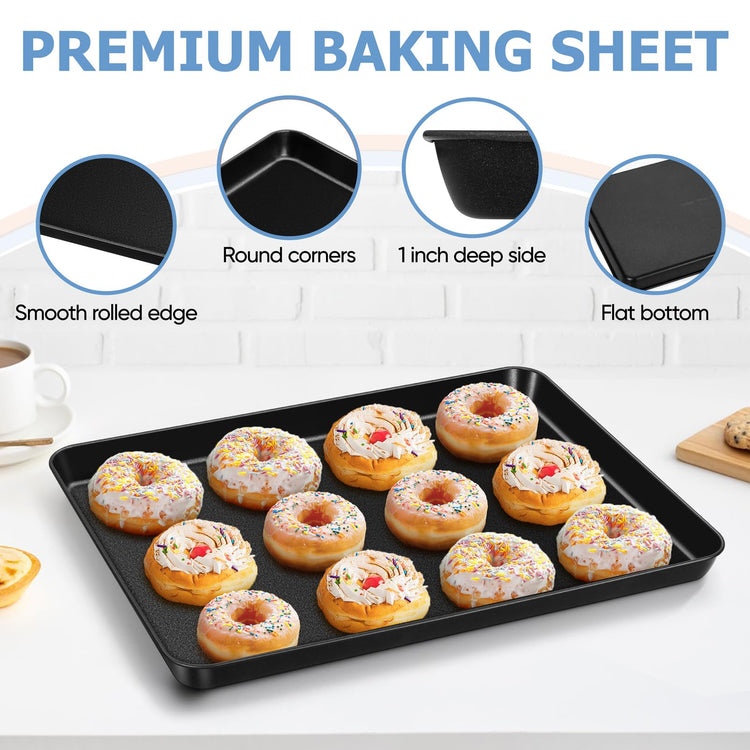 Nonstick Baking Sheet with Rack (4 Count)