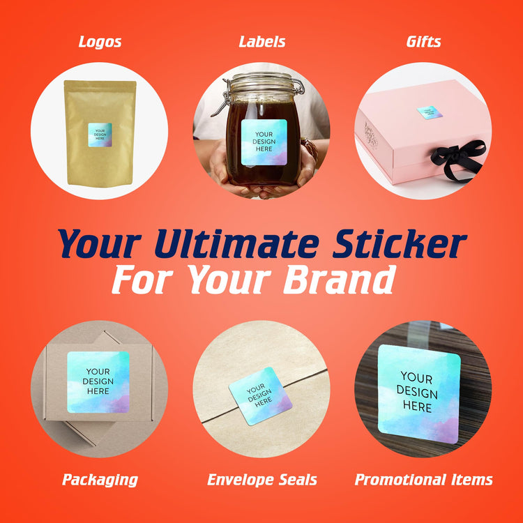 Custom Vinyl Stickers Your Image (100 Count)