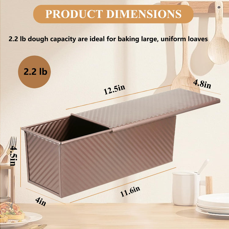 Pullman Loaf Pan with Lid 13x4