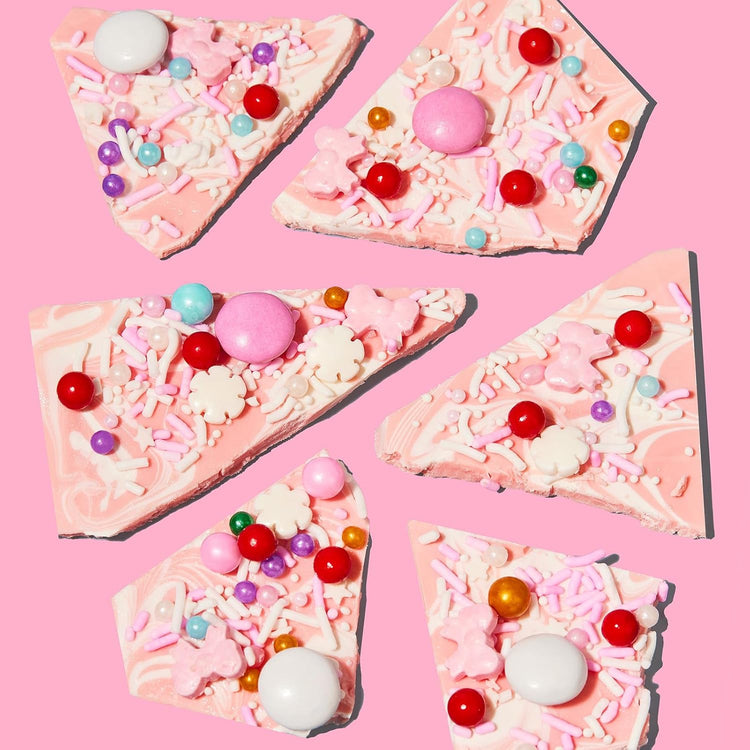 Fancy Sprinkles Shirley Tinsel Sprinkles Crunchy Jimmies, Candy Bows, Snowflakes, and Chocolate Gems (0.5c)