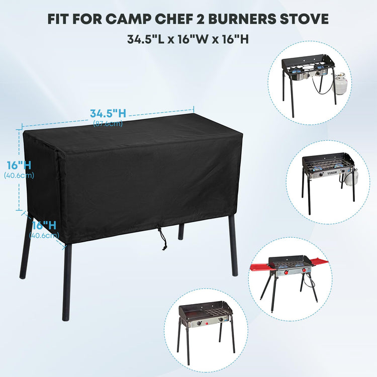 Patio Cover Fits Camp Chef 2 Burners Stove OSD