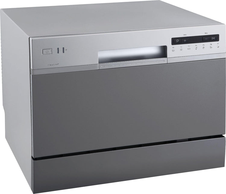 DWP63 21-5/8 Inch Wide 6 Place Setting Countertop Dishwasher - Silver