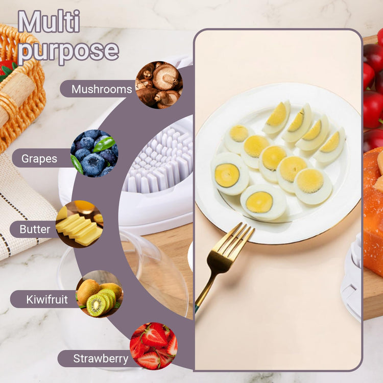 1 Pcs Heavy Duty Egg Slicer with 3 Cutting Modes