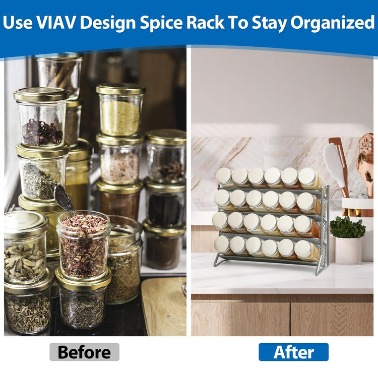 1PCS 4Tier Spice Rack for Counter Free Standing
