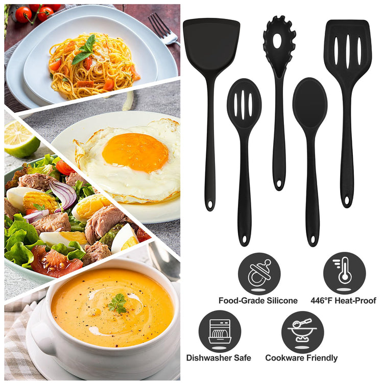 Silicone Cooking Utensils Set (5 Count)