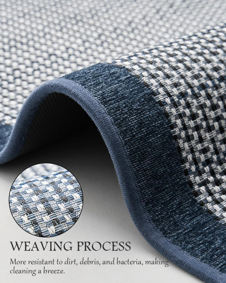 PADOOR Kitchen Mats for Floor, Kitchen Rugs Non Slip Washable, Rubber Backed Kitchen Runner Super Absorbent Long Kitchen Floor Mat Sink Rug, 20”x70” Blue