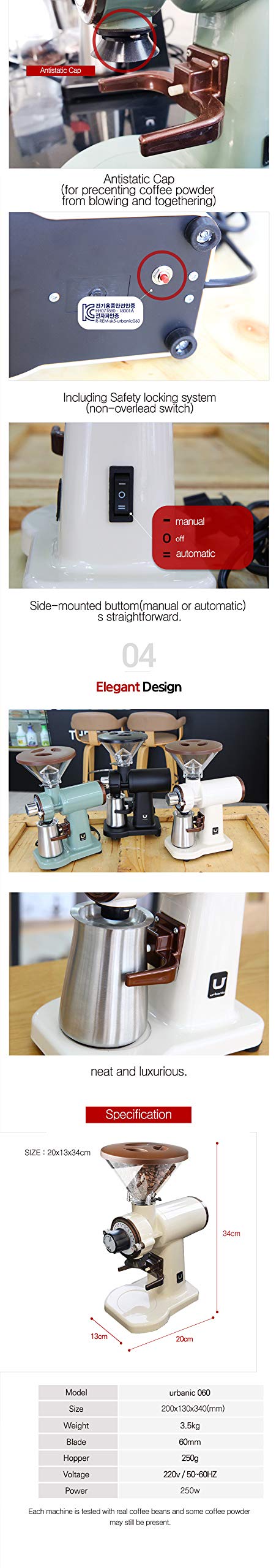 070s Electric Coffee Grinder