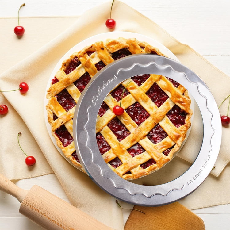 Mrs. Anderson's Baking Pie Crust Protector Shield, Fits 9.5 and 10-Inch Plates, Set of 2