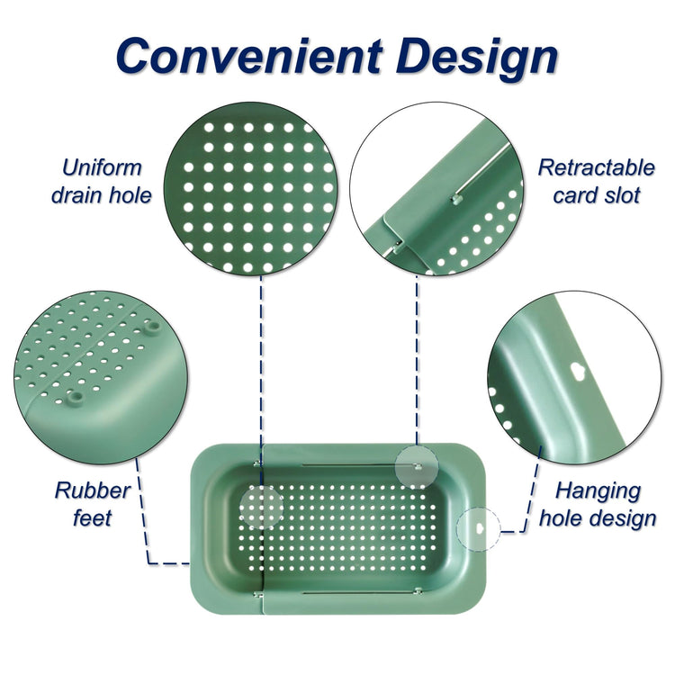 Extendable Sink Colander Strainer Basket